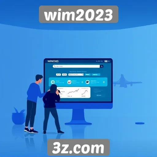 Experiência do usuário no site wim2023 em destaque